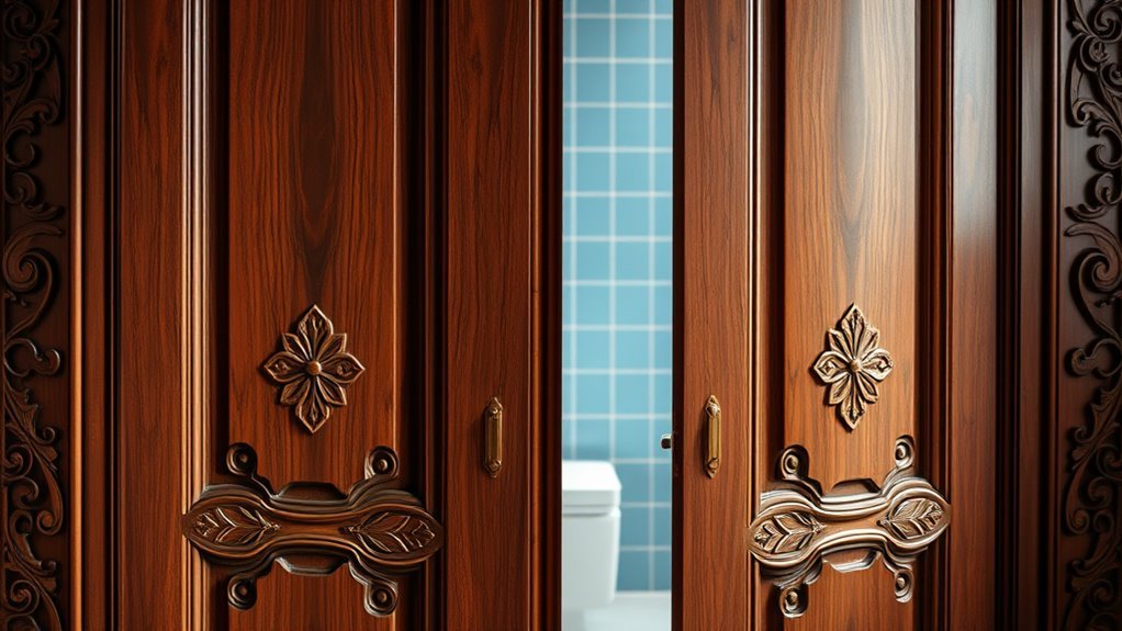 bathroom door material options