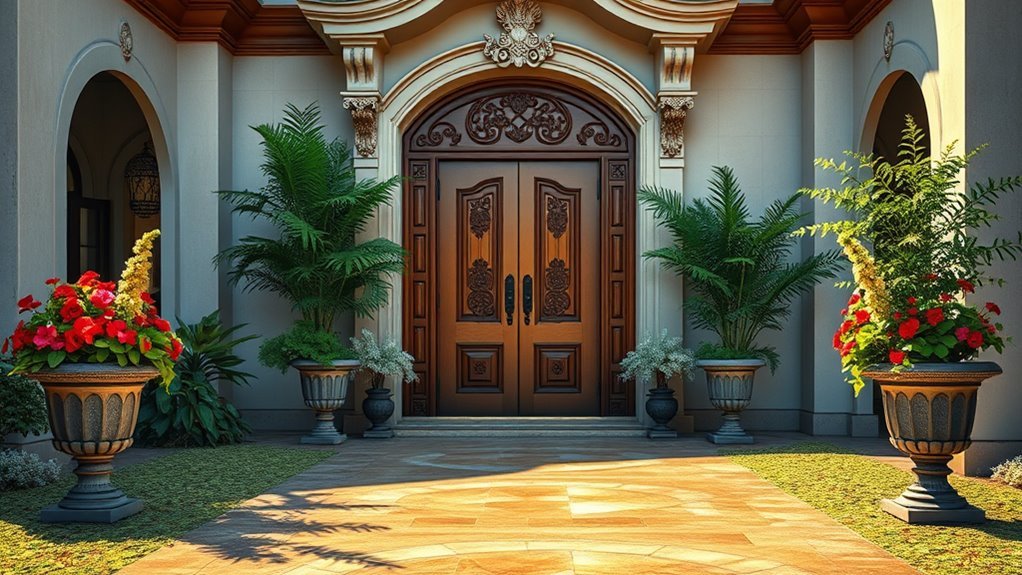 entrance design and arrangement