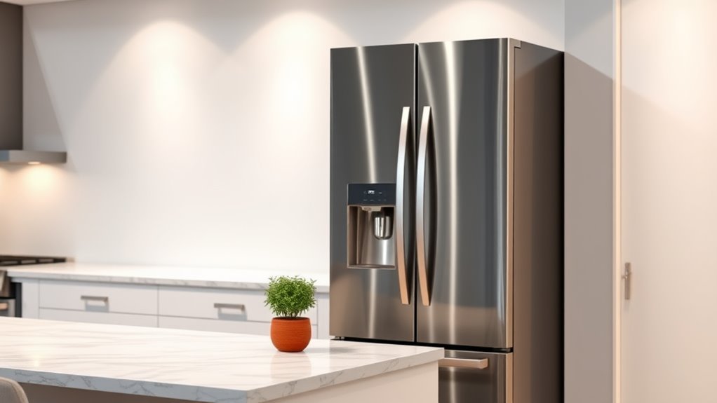 optimal kitchen refrigerator location