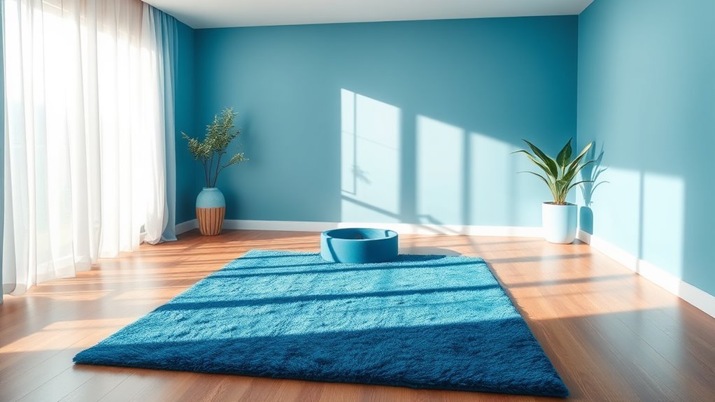 serenity through soothing blue
